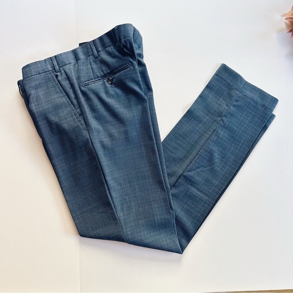 Emporio Armani G Line Deco Blue Suit 100% Virgin Wool - Picture 12 of 16